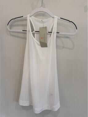 Sweaty Betty White Racerback Tank Top XL - NWT